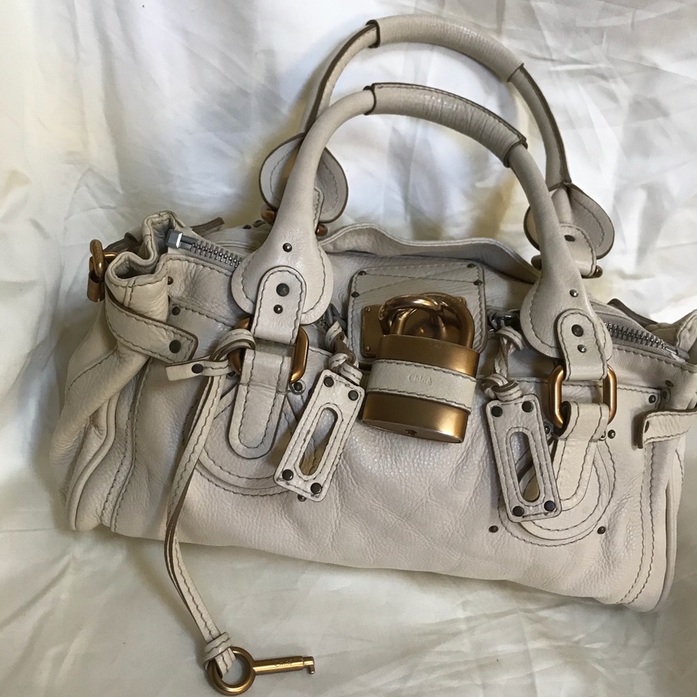 Chloé Paddington (Classic) Cream Leather Satchel